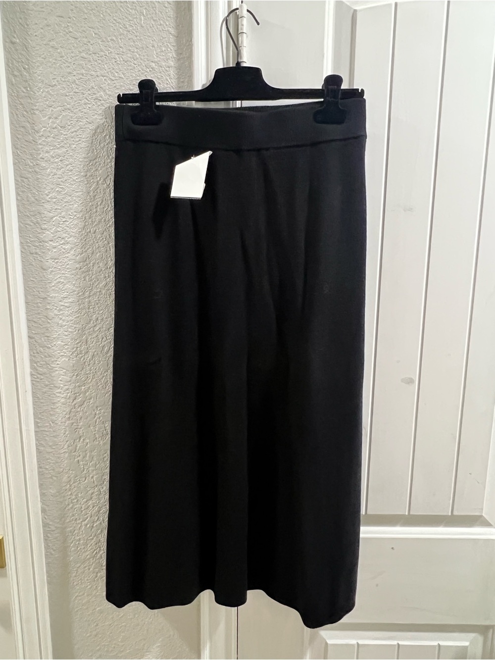 Cyrus Black Maxi Skirt with Clean Waistband